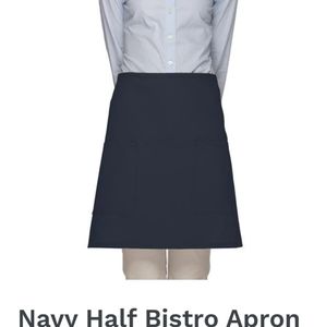 Pack 2 Daystar server bistro cooking half aprons blue navy